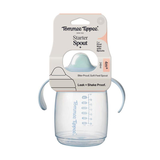 Tommee Tippee Weaning Spout Cup 4M+ 240ml - No-Spill Design for Easy Sipping-Auzzi Store