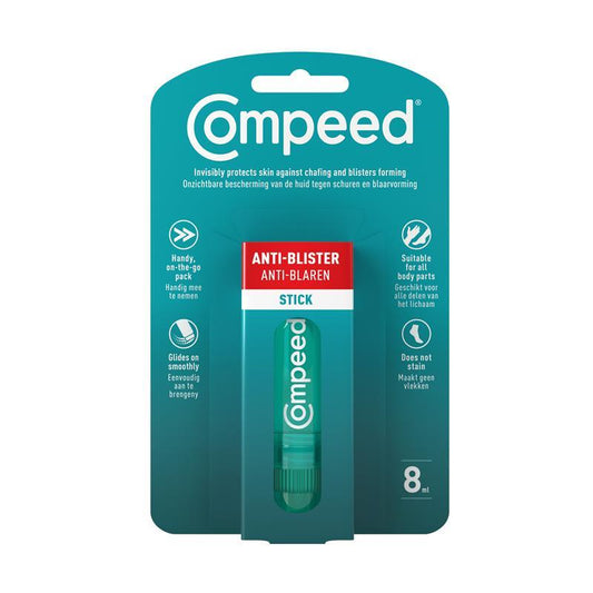Compeed Anti-Blister Stick 8ml – Prevents Blisters & Chafing, Travel Size - Auzzistore