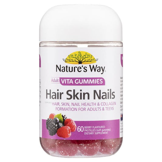 Nature's Way Adult Vita Gummies for Hair, Skin & Nails - 60 Gummies-Auzzi Store