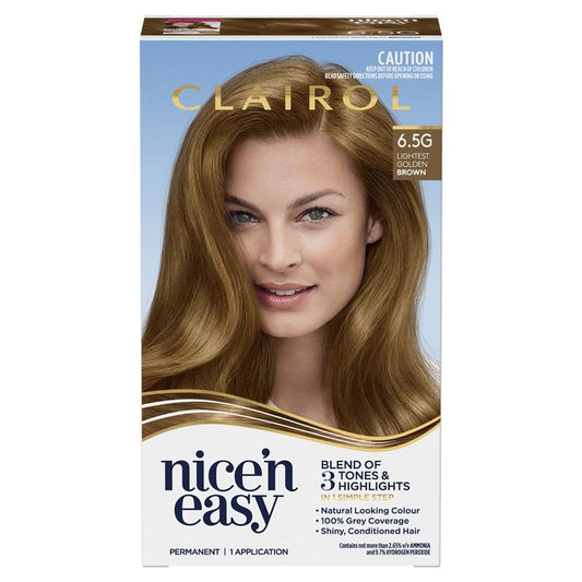Clairol Nice N Easy 6.5G Light Golden Brown Permanent Hair Colour - 173g – view 2