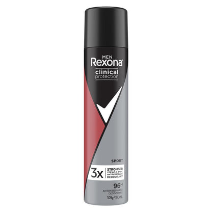 Rexona Men Clinical Sport Antiperspirant 180ml, 96h Sweat Protection
