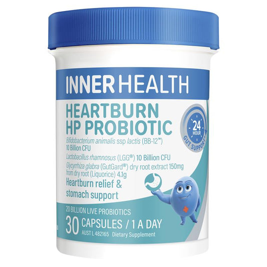Inner Health Heartburn HP Probiotic - 30 Capsules