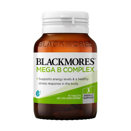 Blackmores Mega B Complex 75 Tablets - High Potency Energy Support-Auzzi Store
