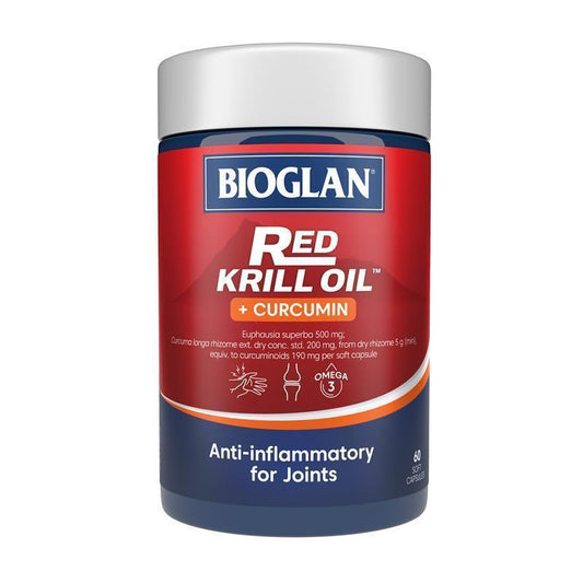 Bioglan Red Krill Plus Curcumin - 60 Capsules for Joint Health-Auzzi Store