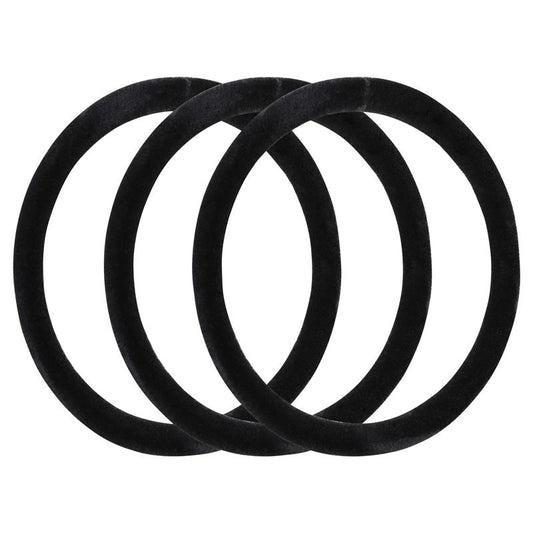 Lady Jayne Velvet Hair Elastic - Black - 8 Pack-Auzzi Store