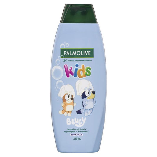 Palmolive 3 in 1 Kids Bluey Shampoo, Conditioner & Body Wash - 350mL