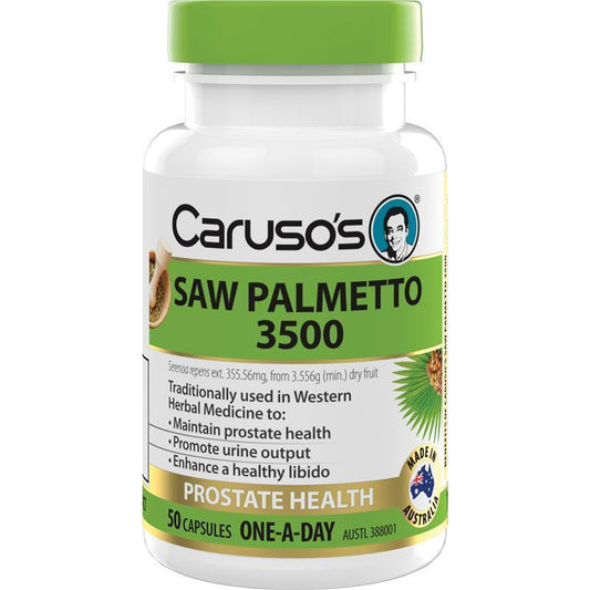 Caruso's One a Day Saw Palmetto 50 Capsules - Prostate Health Support-Auzzi Store