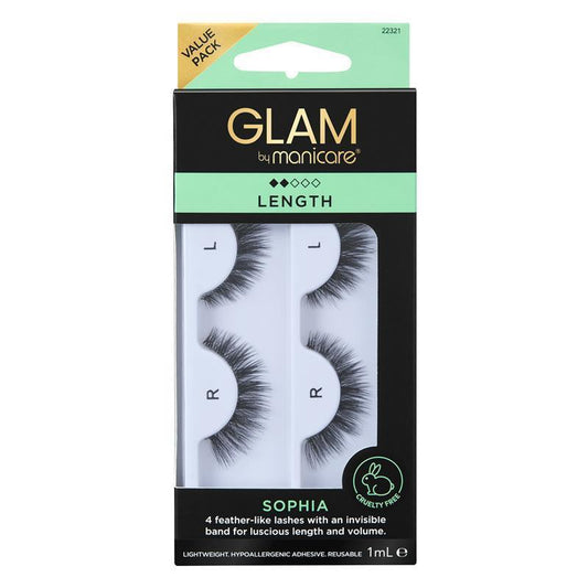 Glam By Manicare Sophia Lashes - 4 Pack Length - Auzzi Store
