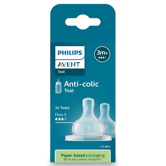 Philips Avent Silicone Teat 3M+ Medium Flow - 2 Pack-Auzzi Store