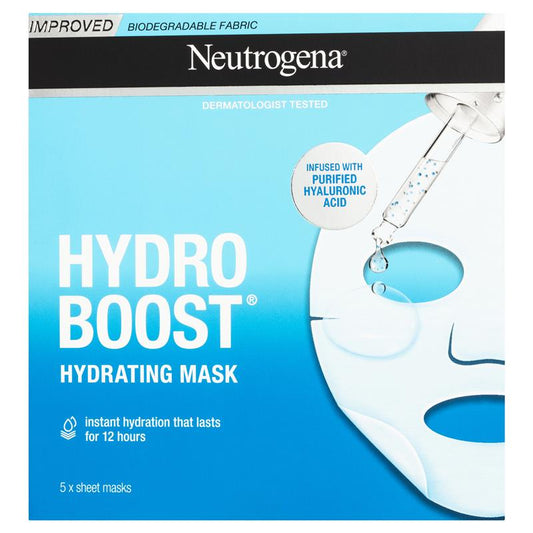 Neutrogena Hydro Boost Hyaluronic Acid Mask 5 Pack - Ultimate Hydration for Radiant Skin-Auzzi Store