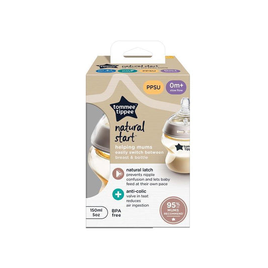 Tommee Tippee Natural Start 150ml PPSU Bottle with Slow Teat