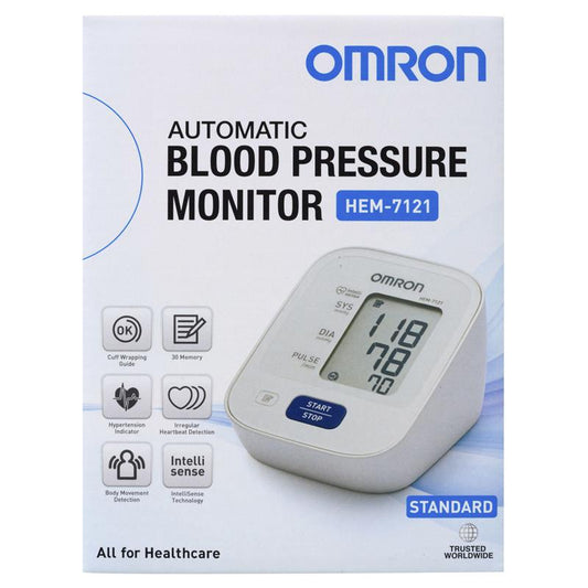 Omron HEM7121 Standard Blood Pressure Monitor - Accurate & User-Friendly
