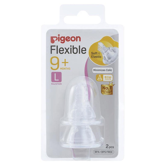 Pigeon Flexible Peristaltic Nipple L 2 Pack - Comfort for Your Baby-Auzzi Store