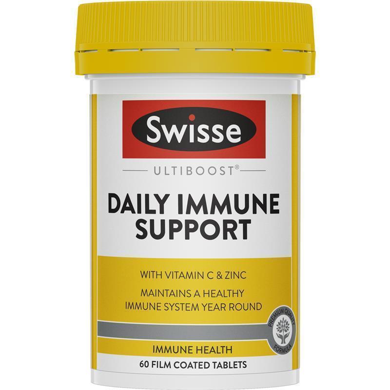 Swisse Ultiboost Immune Support 60 Tablets with Vitamin C & Zinc
