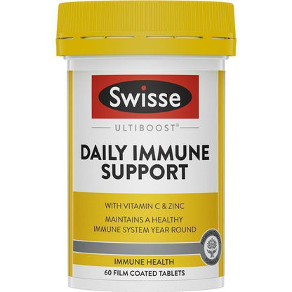 Swisse Ultiboost Immune Support 60 Tablets with Vitamin C & Zinc