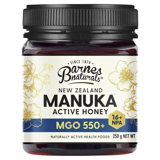 Barnes Naturals New Zealand Manuka Honey - 250g MGO 550+ - Auzzistore