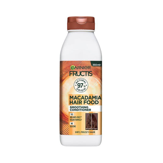 Garnier Fructis Smoothing Macadamia Conditioner for Unruly Hair - 350ml