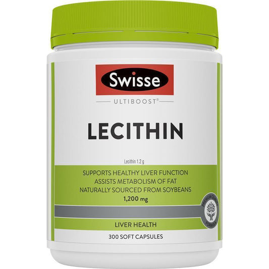 Swisse Ultiboost Lecithin 1200mg 300 Capsules - Support Liver Health & Fat Metabolism-Auzzi Store