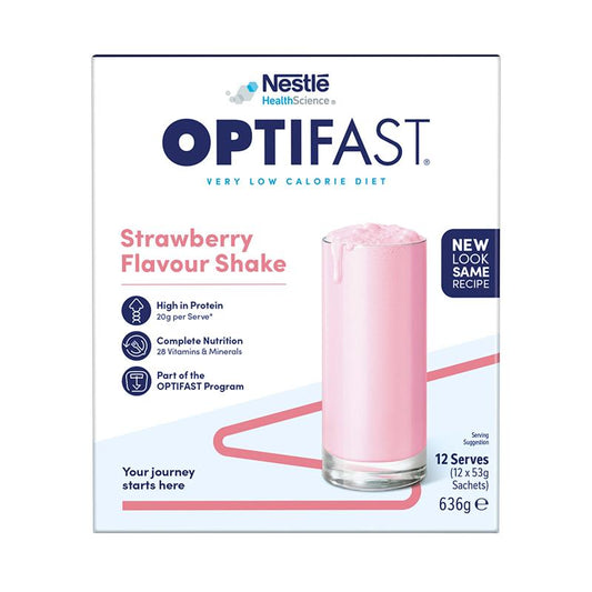 Optifast VLCD Shake Strawberry - 12 x 53g - Weight Management Solution
