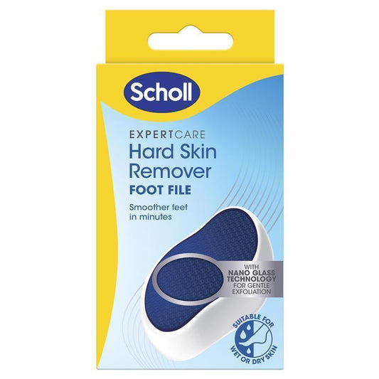 Scholl ExpertCare Nano Glass Foot File – Hard Skin Remover for Wet & Dry Use