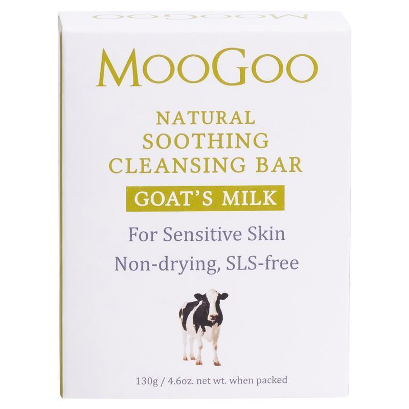 MooGoo Hydrating Goat's Milk Cleansing Bar for Sensitive Skin 130g