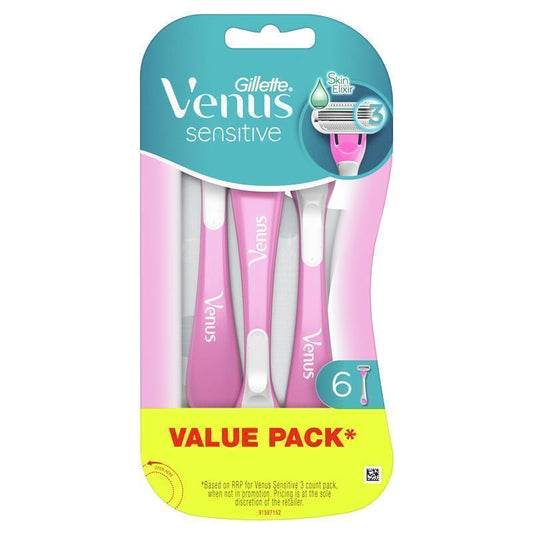 Gillette Venus Sensitive Razor - 5+1 Pack - Auzzi Store