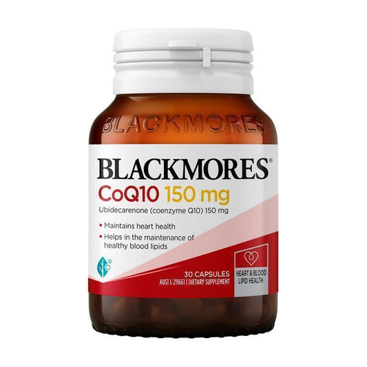 Blackmores CoQ10 150mg Supplement - 30 Capsules for Heart & Energy