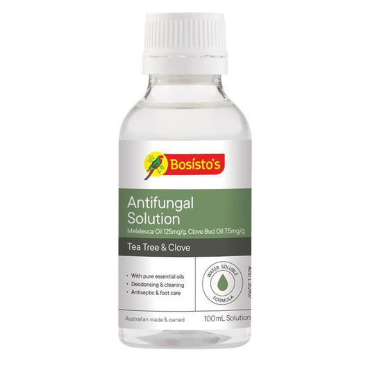 Bosisto's Antifungal Solution 100ml - Natural Antiseptic & Foot Care