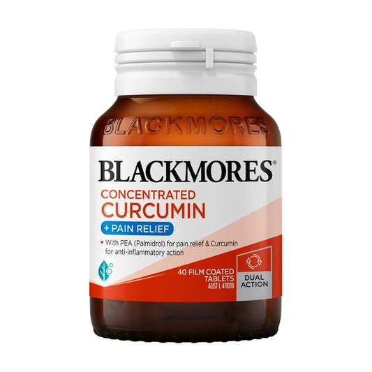 Blackmores Concentrated Curcumin + Pain Relief 40 Tablets - Natural Pain Management