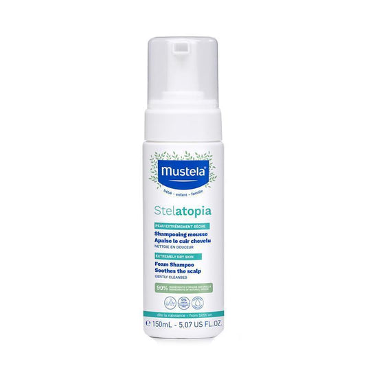 Mustela Stelatopia Foam Shampoo 150ml - Gentle Care for Eczema-Prone Skin - Auzzi Store