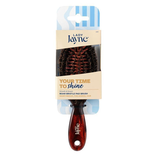 Lady Jayne Purse-Sized 100% Boar Bristle Pad Brush-Auzzi Store