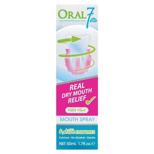 Oral7 Dry Mouth Relief Spray 50ml - Instant Hydration