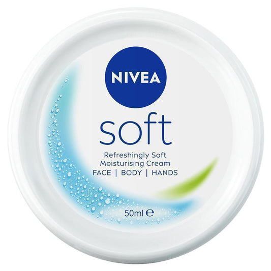NIVEA Soft Moisturiser Cream for Face, Body & Hands - 50ml-Auzzi Store