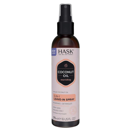 Hask Coconut Oil 5-in-1 Leave-In Spray 175ml - Nourish, Detangle & Shine