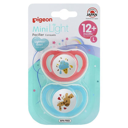Pigeon MiniLight Pacifier Twin Pack - Size L (12+ Months)