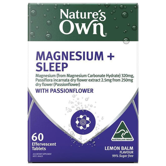 Nature's Own Magnesium + Sleep Effervescent - 60 Tablets