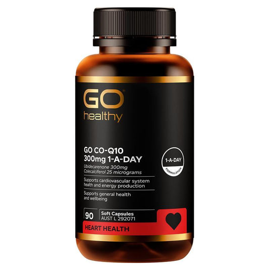 GO Healthy Co-Q10 300mg 1-A-DAY 90 Soft Capsules - Heart Health & Energy Support - Auzzi Store