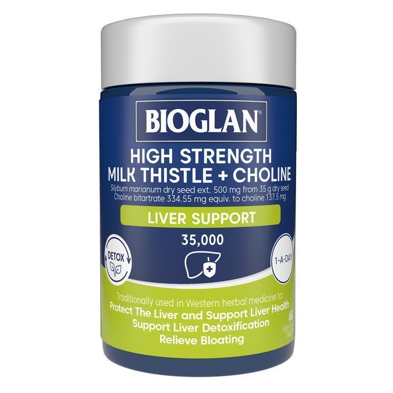 Bioglan Milk Thistle & Choline Liver Support 60 Capsules