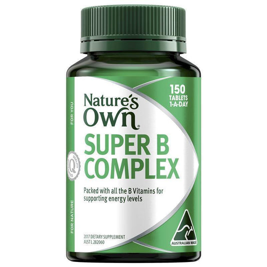 Nature's Own Super B Complex 150 Vegan Tablets for Energy Support
