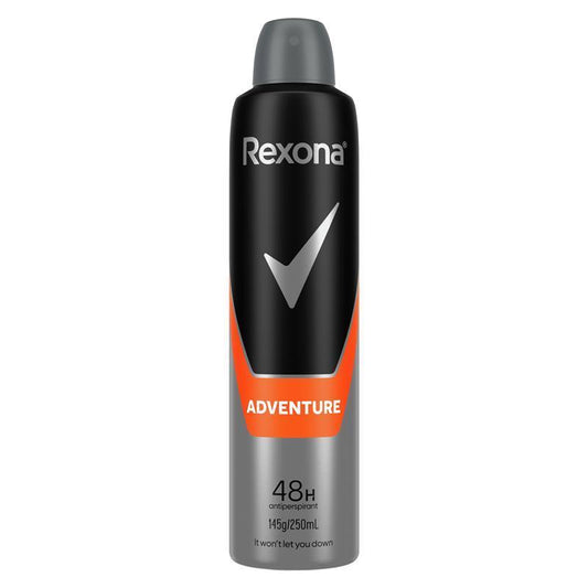 REXONA Men Antiperspirant Aerosol Deodorant Adventure 250ml - Stay Fresh All Day-Auzzi Store