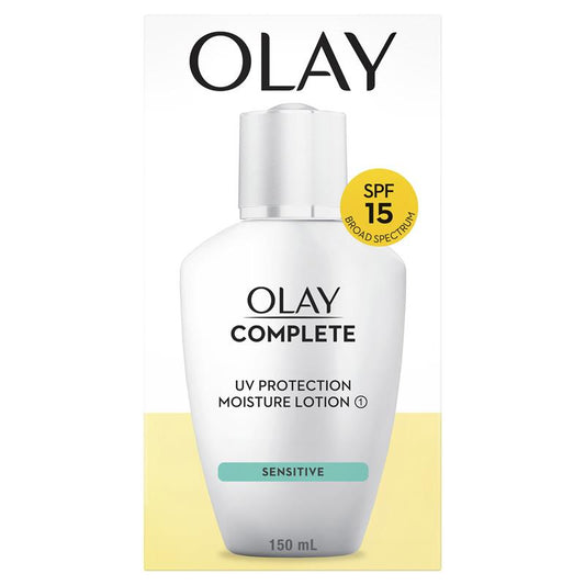 Olay Complete UV Protection Moisturiser Lotion - Sensitive Skin - SPF15 - 150ml-Auzzi Store