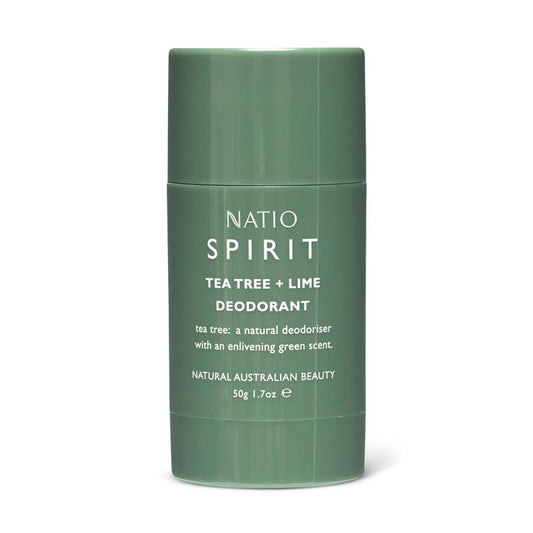 Natio Spirit Tea Tree + Lime Roll-On Deodorant - 50g