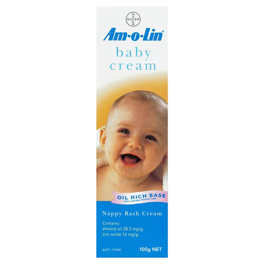 Amolin Baby Cream for Nappy Rash 100g - Gentle Protection for Delicate Skin-Auzzi Store
