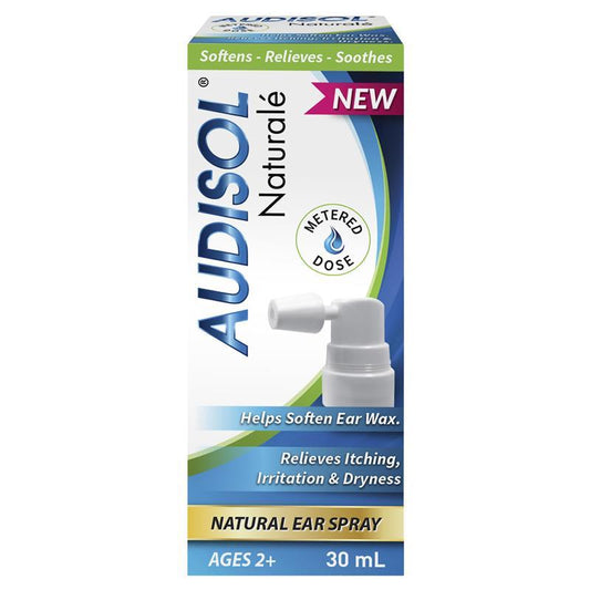 Audisol Naturale Ear Spray 30ml - Natural Ear Wax Softener - Auzzistore