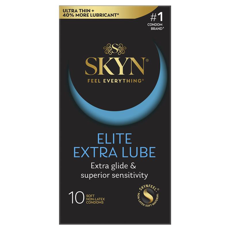 SKYN Elite Extra Lubricated Non-Latex Condoms 10 Pack - Ultra Thin SKYNFEEL®
