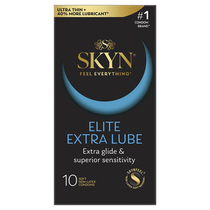 SKYN Elite Extra Lubricated Non-Latex Condoms 10 Pack - Ultra Thin SKYNFEEL®