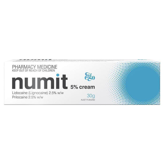 Numit 5% Numbing Cream 30g - Enhanced Topical Anaesthetic for Skin-Auzzi Store
