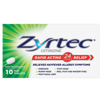 Zyrtec 10mg - 10 Tablets