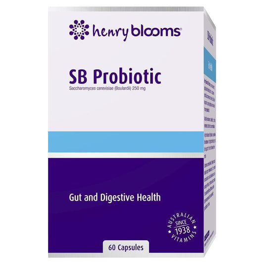 Henry Blooms Probiotic Gut Health - 60 Vegetarian Capsules for Digestive Wellness - Auzzi Store
