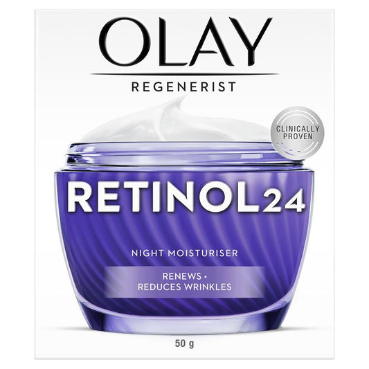 Olay Regenerist Retinol 24 Night Face Cream - Fragrance Free 50g - Auzzi Store